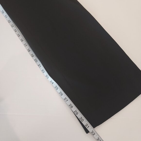 White House Black Market High Rise Slip On Wide Leg Black Pants Size 10 - Picture 7 of 11